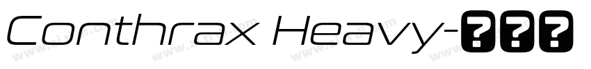 Conthrax Heavy字体转换